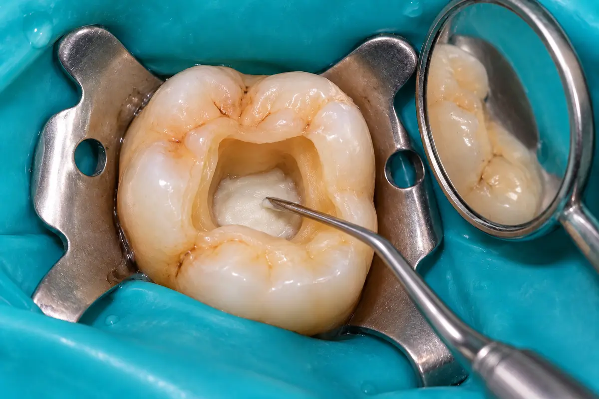 Clinical illustration: treat and protect the remaining pulp during pulpotomy for permanent teeth
